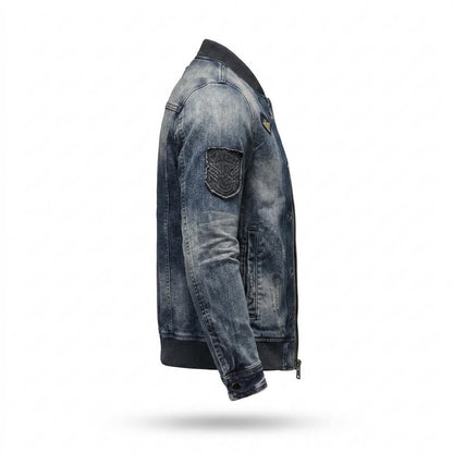 Allsaints Leather - Mezad | Washed Zip-Front Denim Jacket Men