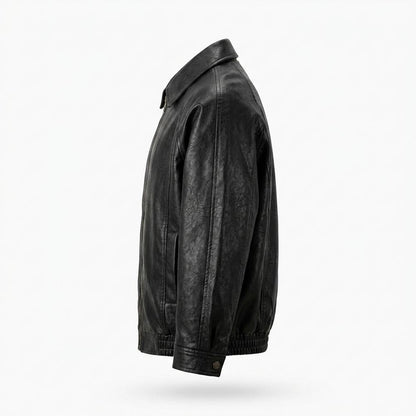 Allsaints Leather - Vesol | Zip-Up Collared Leather Jacket Men
