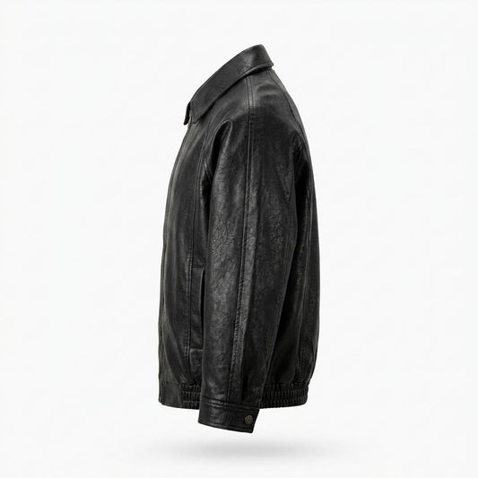 Allsaints Leather - Vesol | Zip-Up Collared Leather Jacket Men
