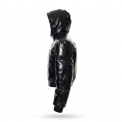 Allsaints Leather - Eofuv | Shiny Hooded Jacket Unisex