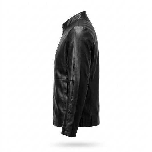 Allsaints Leather - Yotar | Zip-Up Stand-Collar Leather Jacket Men