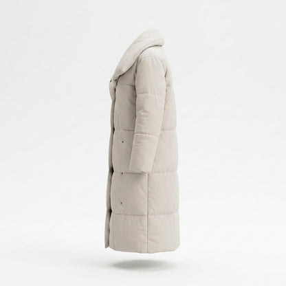 Allsaints Leather - Vimer | Quilted Funnel-Neck Coat Women