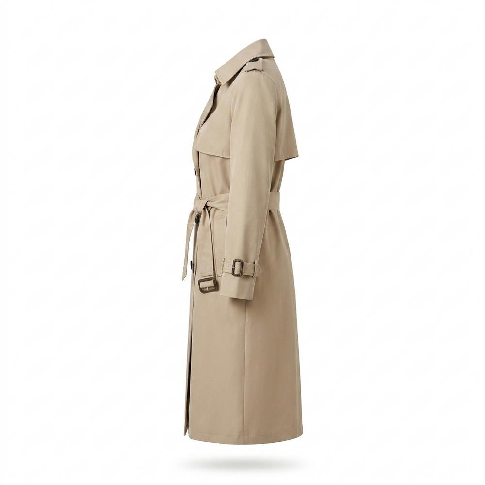 Allsaints Leather - Lavel | Double-Breasted Belted Coat Women