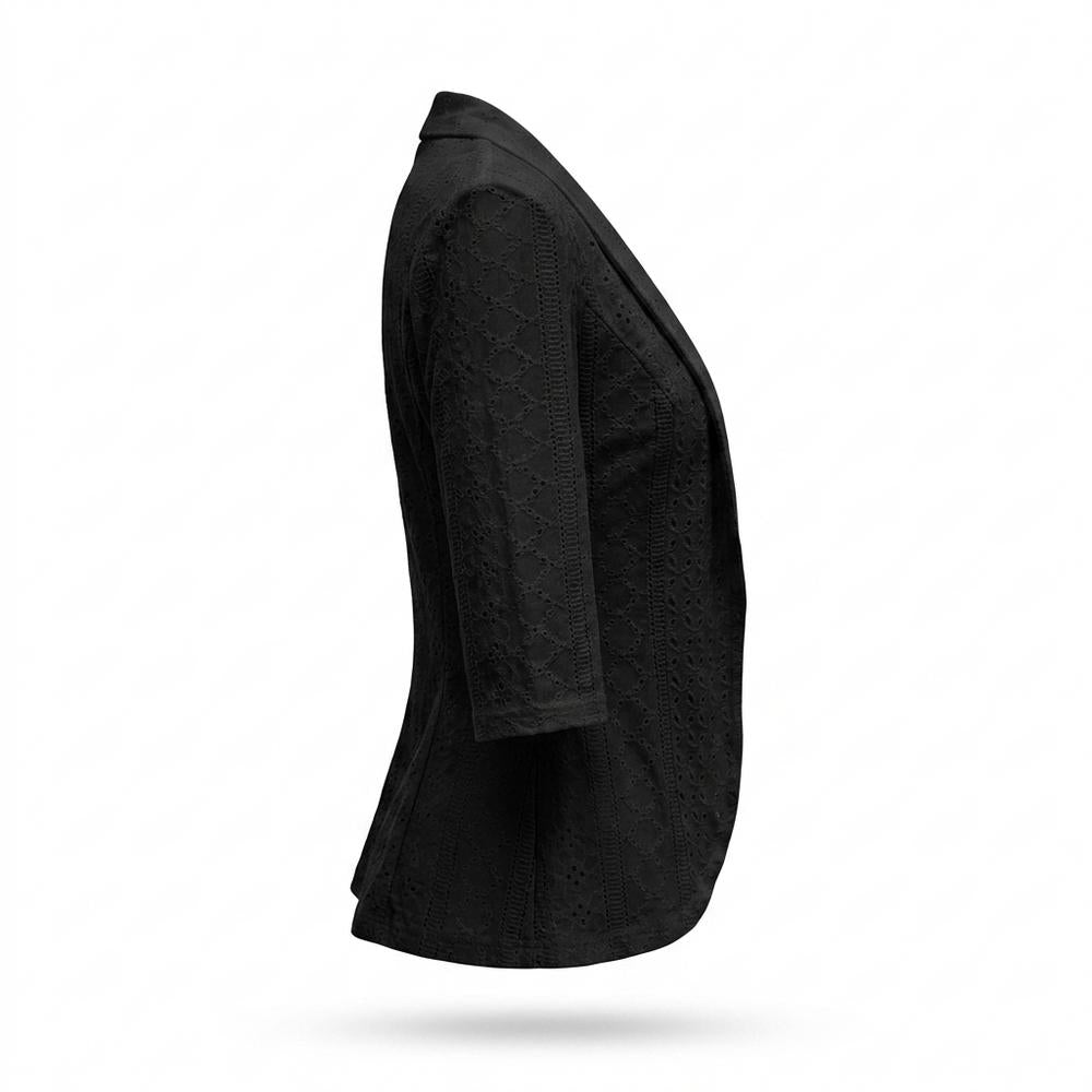 Allsaints Leather - Zeram | Eyelet Open-Front Blazer Women