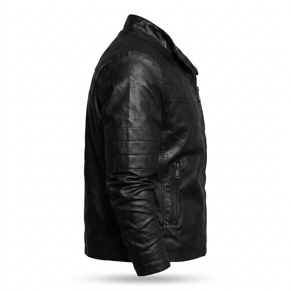 Allsaints Leather - Lotur | Zip-Up Quilted Leather Jacket Men