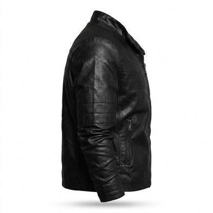 Allsaints Leather - Lotur | Zip-Up Quilted Leather Jacket Men