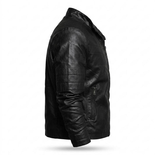 Allsaints Leather - Lotur | Zip-Up Quilted Leather Jacket Men