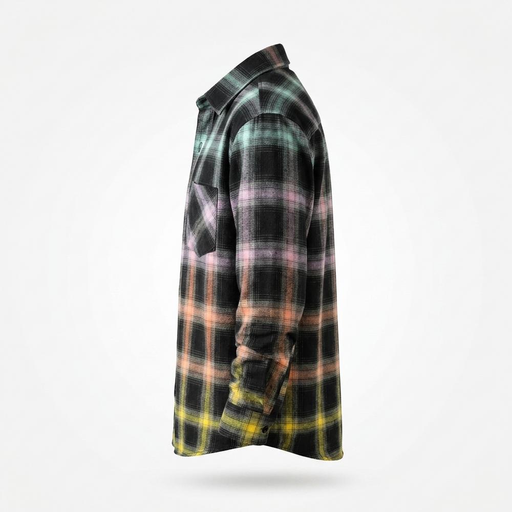 Allsaints Leather - Dapit | Plaid Long-Sleeved Shirt Men