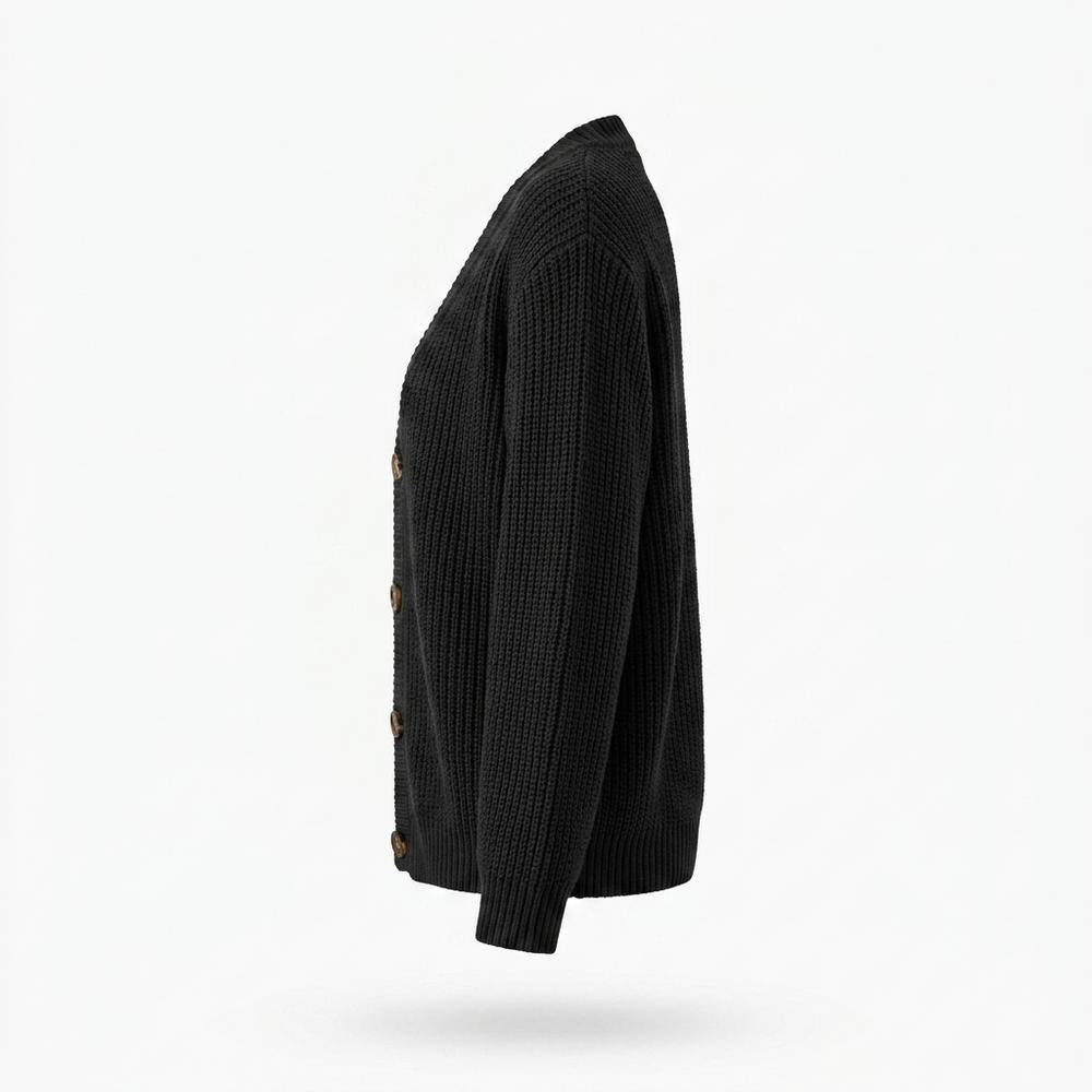 Allsaints Leather - Yolin | Rib-Knit Button-Front Knit Cardigan Women