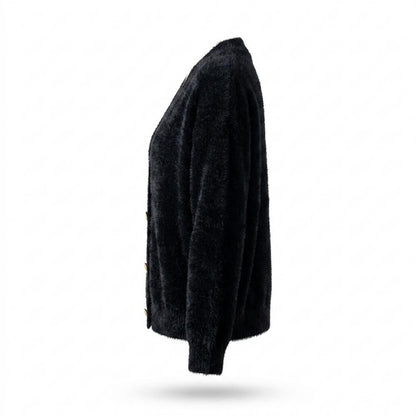 Allsaints Leather - Ardar | Fluffy Button-Up Knit Cardigan Women