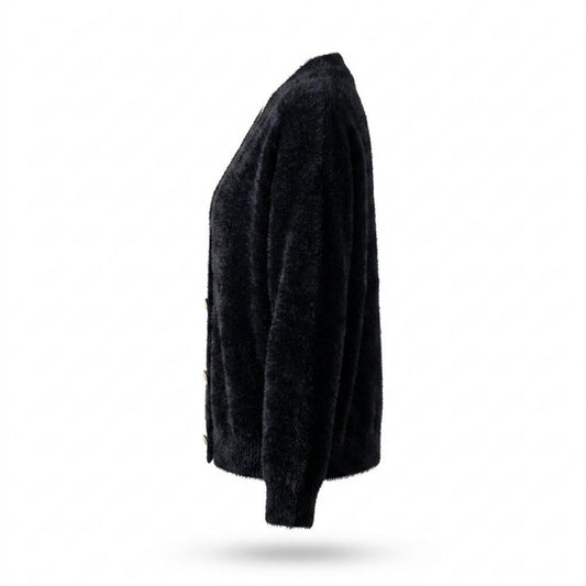 Allsaints Leather - Ardar | Fluffy Button-Up Knit Cardigan Women