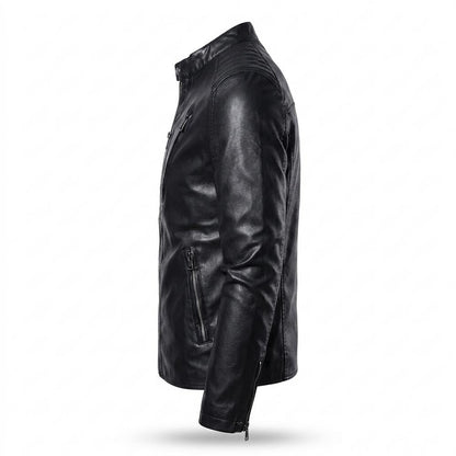 Allsaints Leather - Rivin | Quilted Slim-Fit Leather Jacket Men