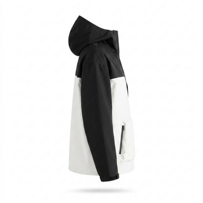 Allsaints Leather - Velom | Asymmetrical Color-Blocked Jacket Unisex