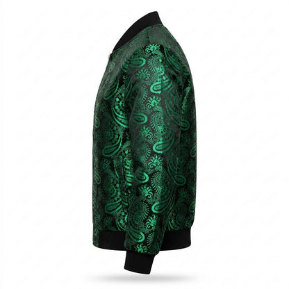 Allsaints Leather - Kunov | Paisley Zip-Up Jacket Men
