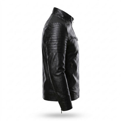 Allsaints Leather - Lehal | Quilted Slim-Fit Leather Jacket Men