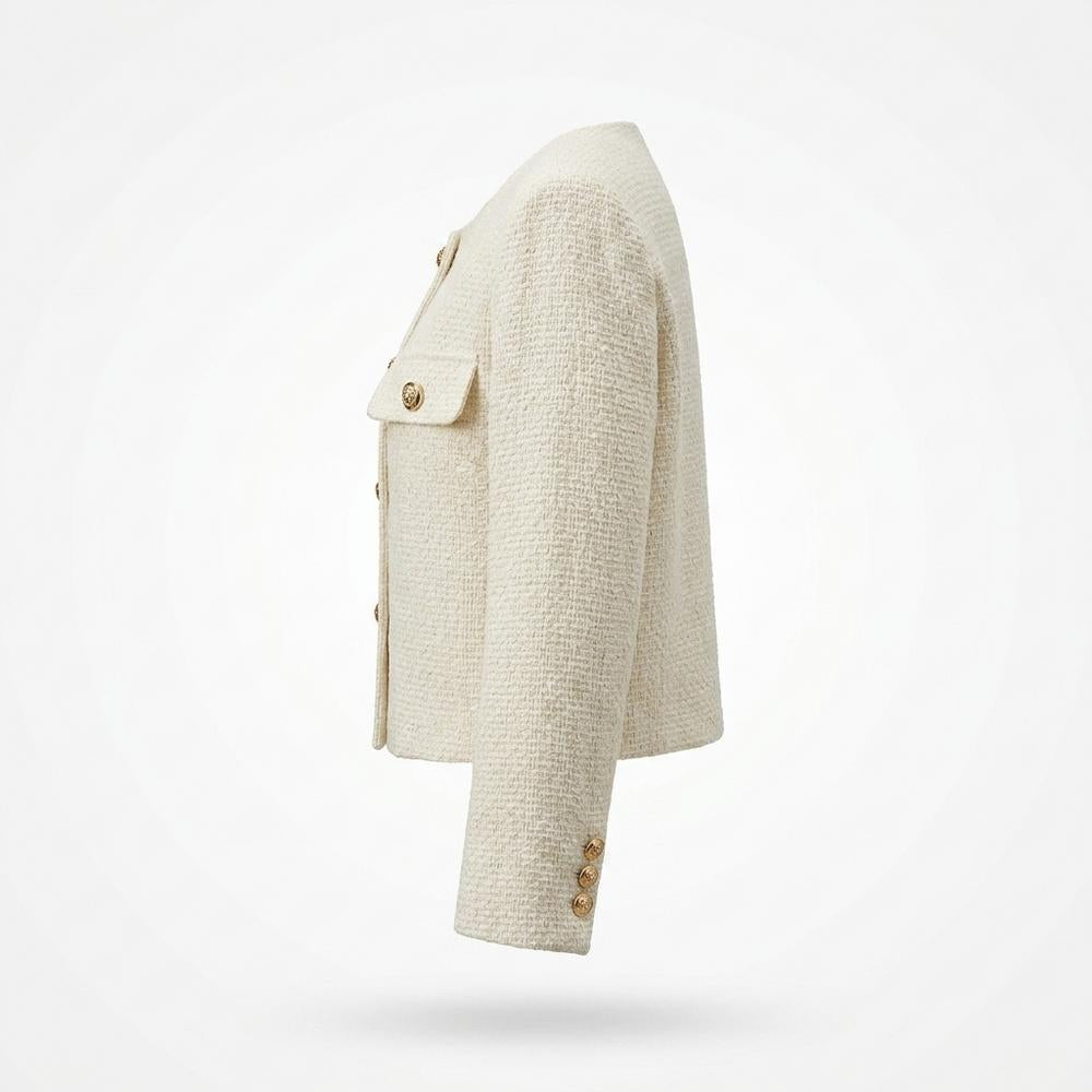 Allsaints Leather - Sesel | Textured Collarless Jacket Women