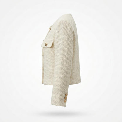 Allsaints Leather - Sesel | Textured Collarless Jacket Women