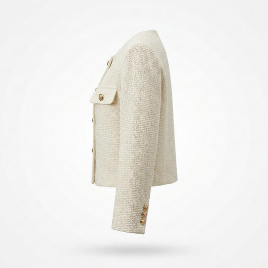 Allsaints Leather - Sesel | Textured Collarless Jacket Women