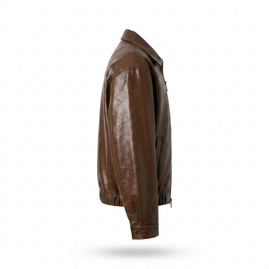 Allsaints Leather - Tolen | Zip-Up Lined Leather Jacket Men