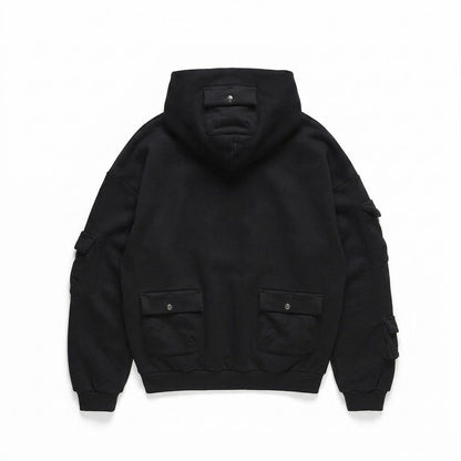 Allsaints Leather - Eofan | Cargo Pocket Oversized Hoodie Unisex