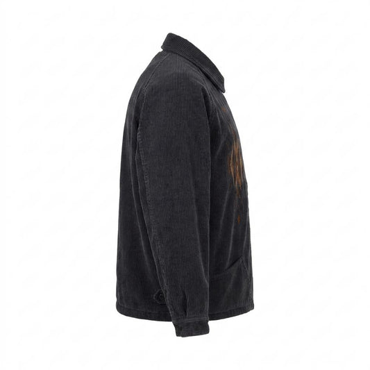Allsaints Leather - Senud | Embroidered Corduroy Jacket Unisex