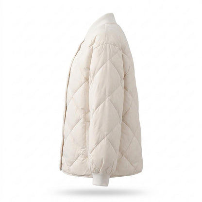 Allsaints Leather - Kemar | Quilted Collarless Jacket Women