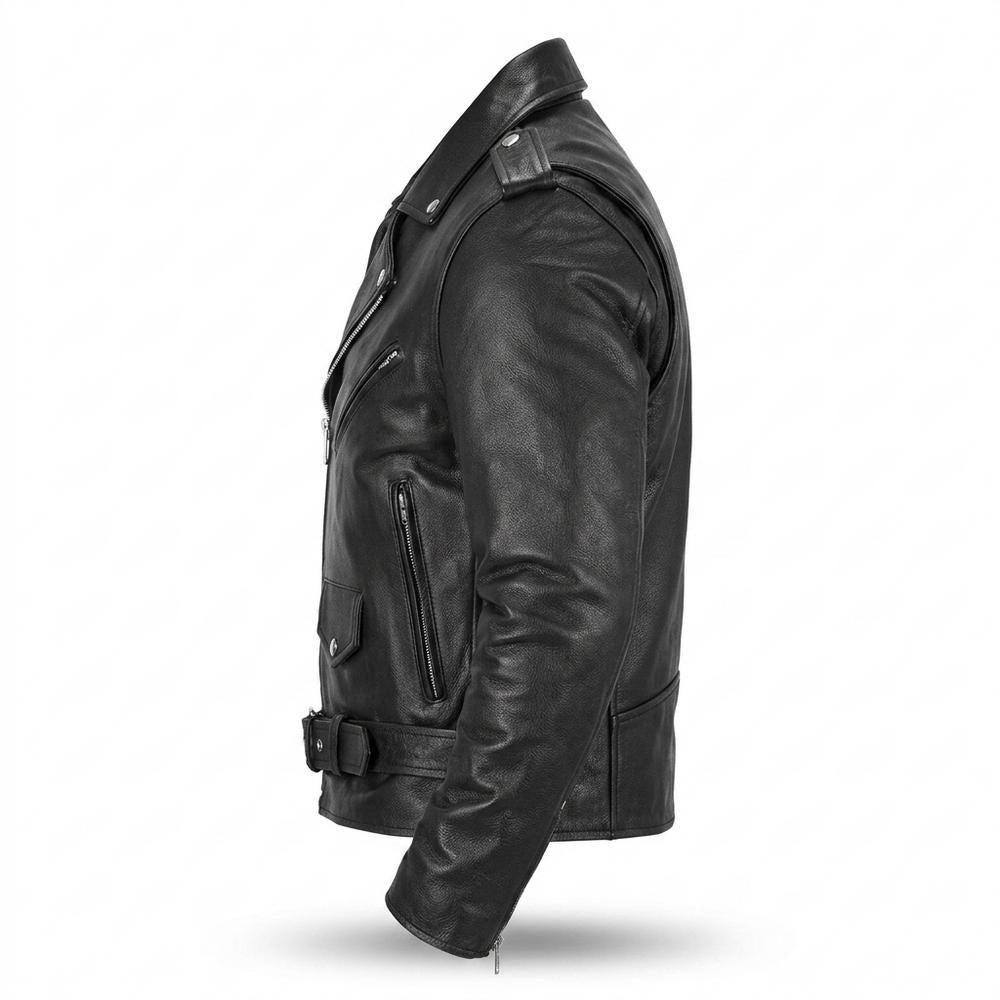 Allsaints Leather - Damuv | Asymmetrical Belted Leather Jacket Unisex