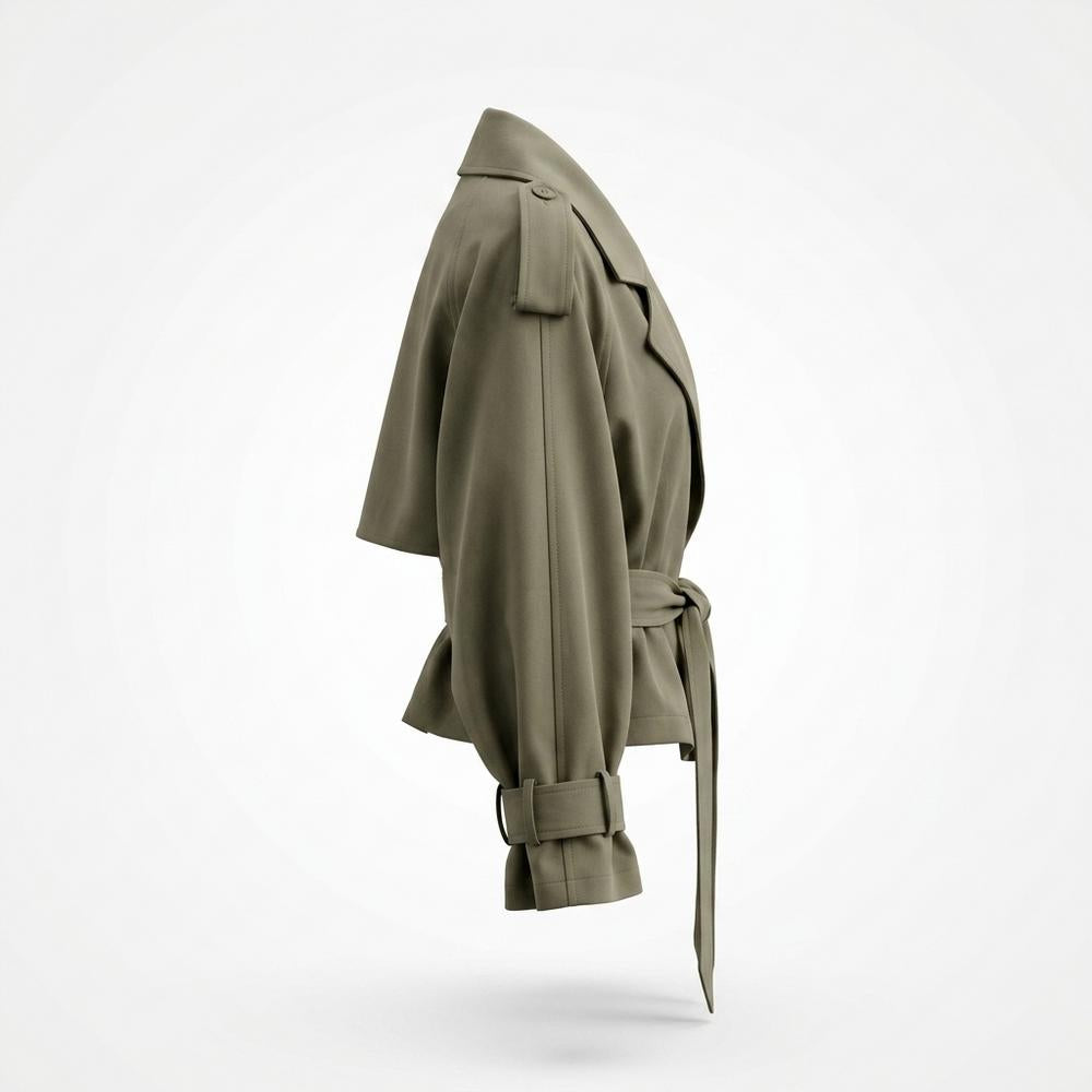 Allsaints Leather - Covin | Belted Trench-Style Jacket Women