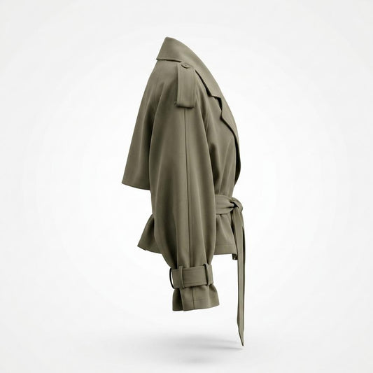 Allsaints Leather - Covin | Belted Trench-Style Jacket Women