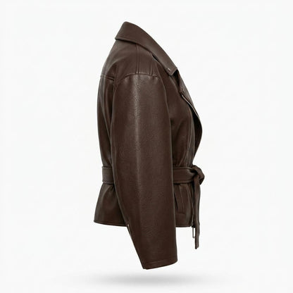 Allsaints Leather - Talen | Belted Oversized Leather Jacket Women