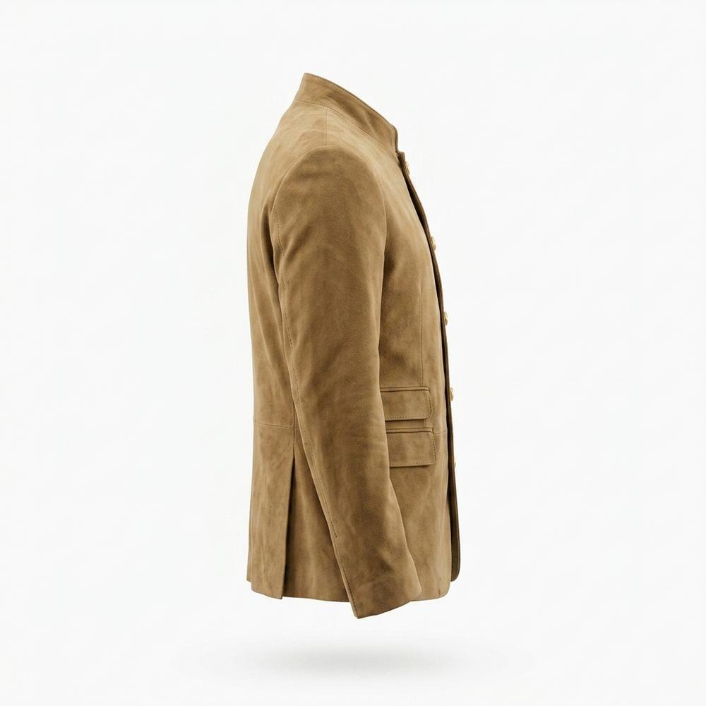 Allsaints Leather - Rimir | Sueded Stand-Collar Jacket Men