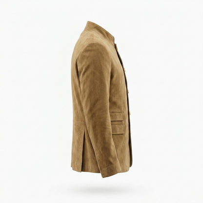 Allsaints Leather - Rimir | Sueded Stand-Collar Jacket Men