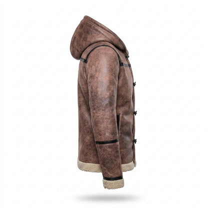Allsaints Leather - Dadan | Shearling-Lined Toggle-Closure Jacket Men