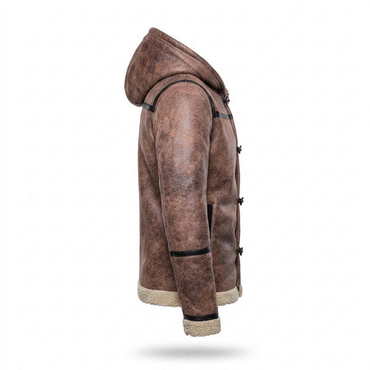 Allsaints Leather - Dadan | Shearling-Lined Toggle-Closure Jacket Men
