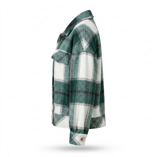 Allsaints Leather - Salan | Plaid Cropped Jacket Women