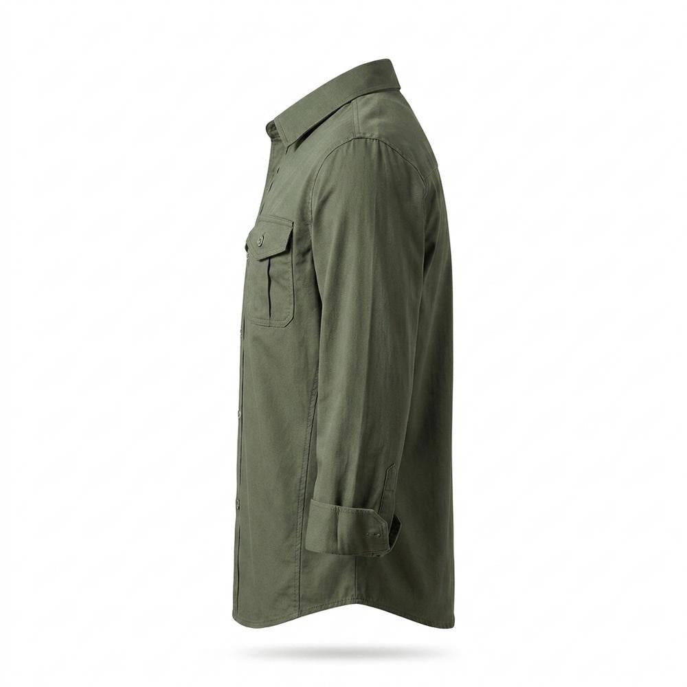 Allsaints Leather - Vilal | Button-Down Utility Shirt Men