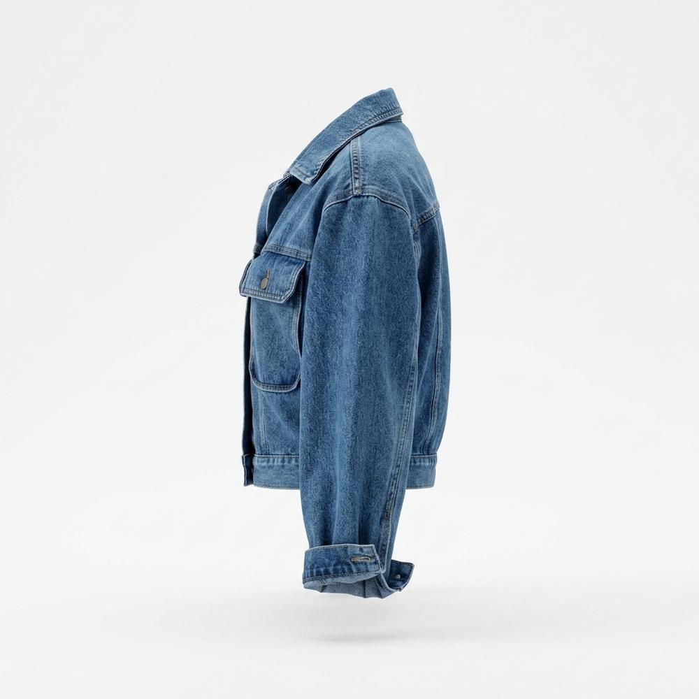 Allsaints Leather - Elren | Cropped Wide-Cut Denim Jacket Women
