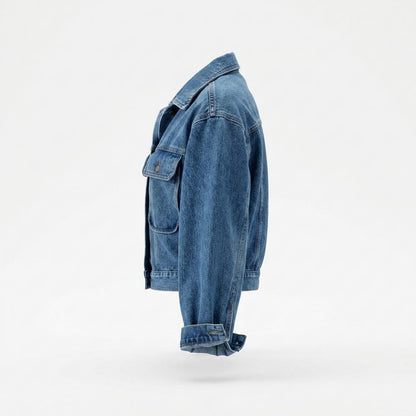 Allsaints Leather - Elren | Cropped Wide-Cut Denim Jacket Women