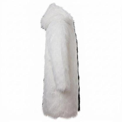 Allsaints Leather - Kenal | Split-Color Faux Fur Coat Unisex