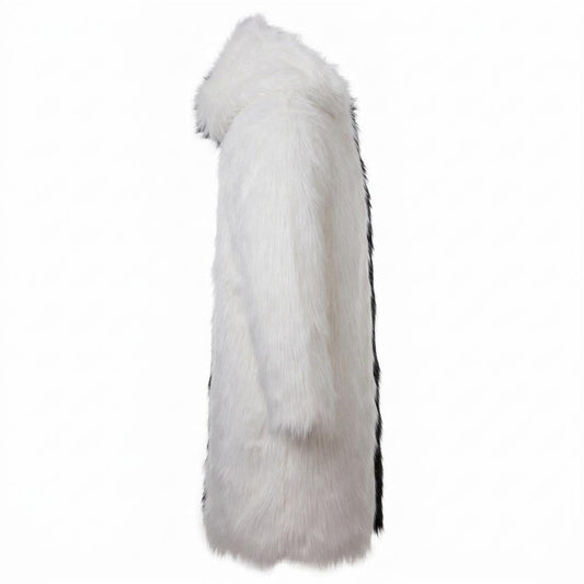 Allsaints Leather - Kenal | Split-Color Faux Fur Coat Unisex