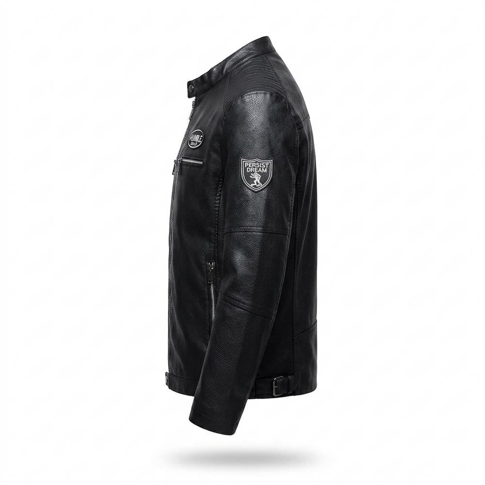 Allsaints Leather - Selor | Quilted Slim Fit Leather Jacket Men