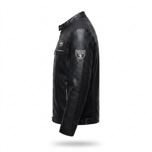 Allsaints Leather - Selor | Quilted Slim Fit Leather Jacket Men