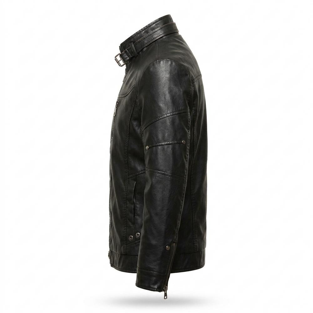 Allsaints Leather - Coren | Quilted Fitted Leather Jacket Men