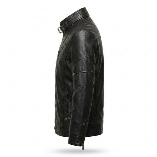 Allsaints Leather - Coren | Quilted Fitted Leather Jacket Men