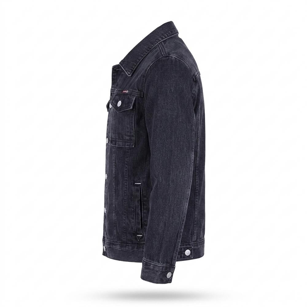 Allsaints Leather - Lorev | Buttoned Washed Denim Jacket Men
