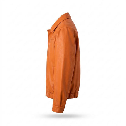 Allsaints Leather - Mozot | Zip-Up Collared Leather Jacket Men