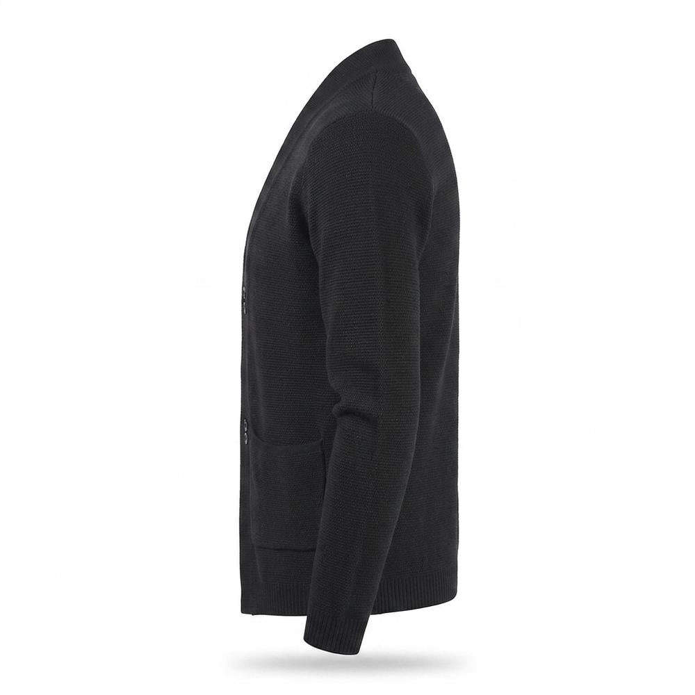 Allsaints Leather - Lazan | Structured Buttoned Knit Cardigan Men