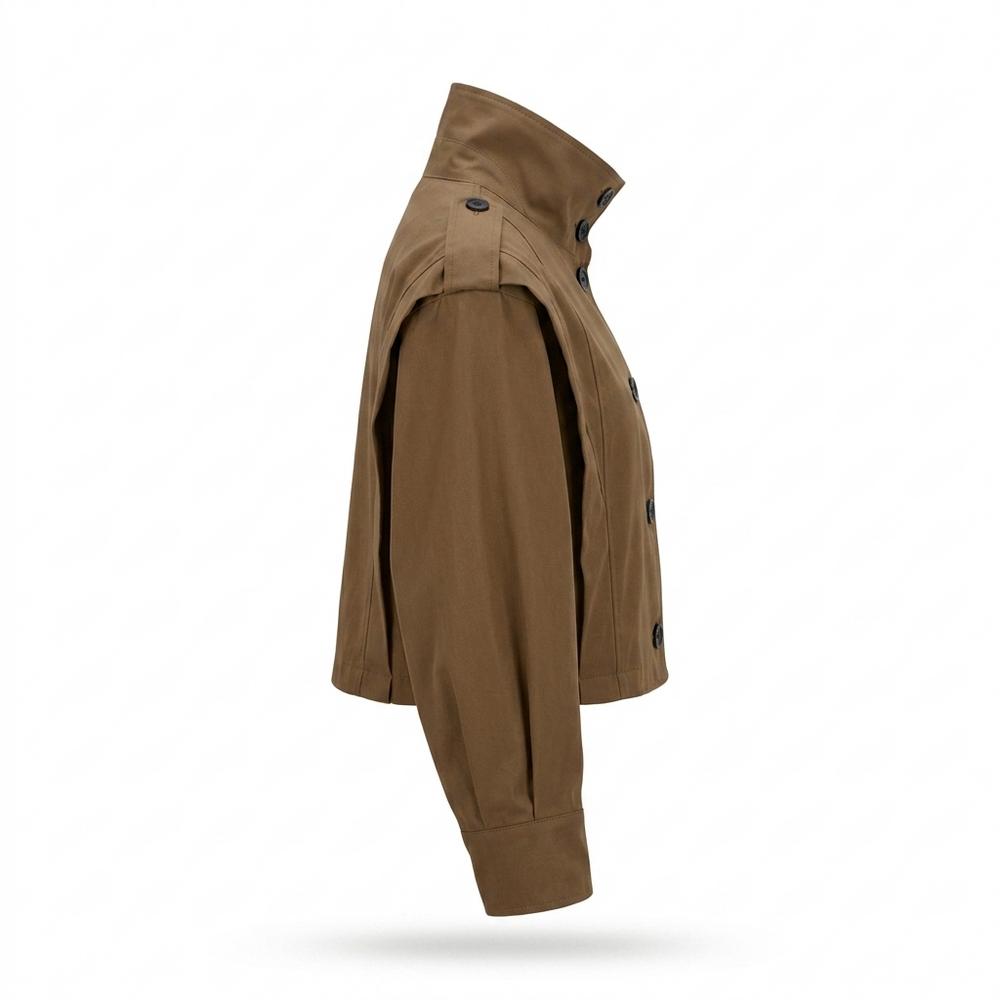 Allsaints Leather - Covar | High-Neck Cropped Jacket Women