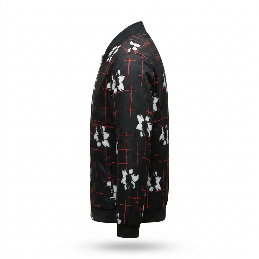 Allsaints Leather - Vuhun | Patterned Zip-Up Jacket Men