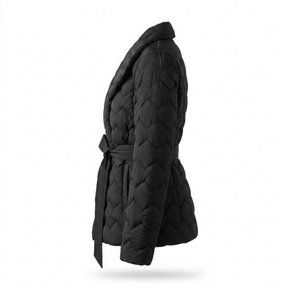 Allsaints Leather - Mavar | Quilted Belted Jacket Women